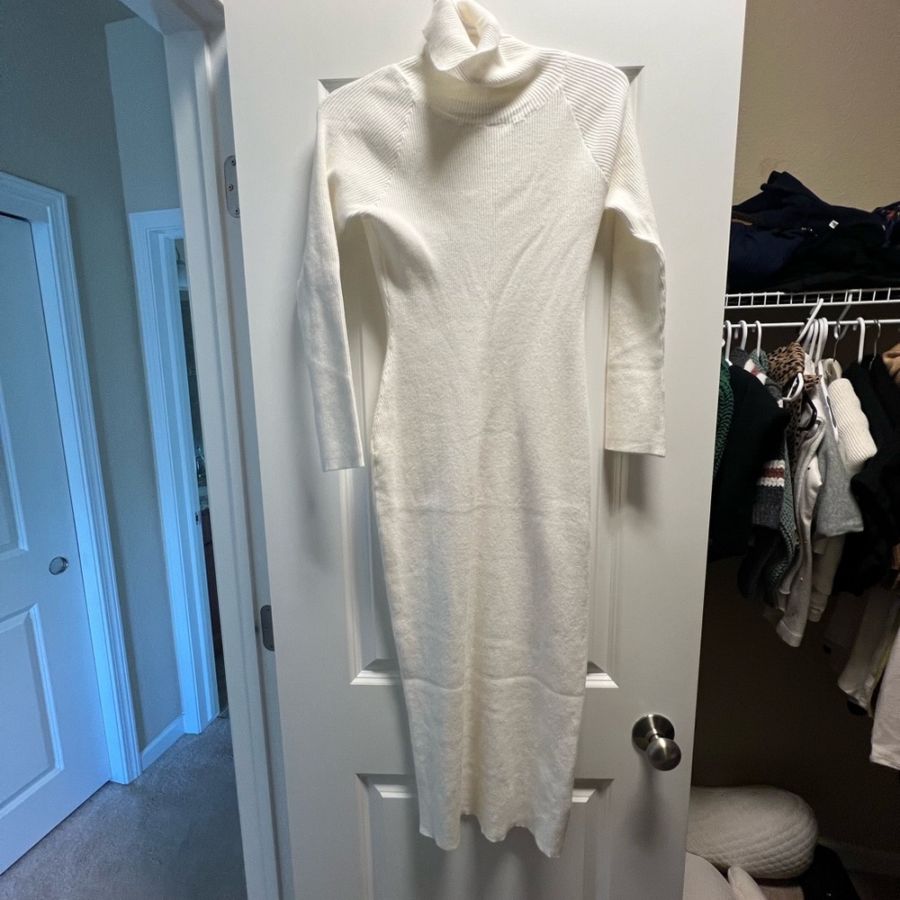 White Petal and Pup Midi Sweater Dress - NEW with tags